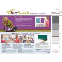 SureSwatch 12 in. W x 9 in. L Plastic Color Test Sample Film (Pack of 50)