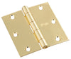 National Hardware 3 in. L Polished Brass Door Hinge 1 pk