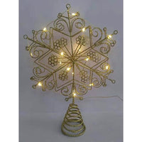 Celebrations LED Warm White Snowflake Tree Topper