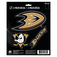 NHL - Anaheim Ducks 3 Piece Decal Sticker Set