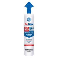 GE Re-New White Silicone Kitchen and Bath Caulk Sealant 9.5 oz (Pack of 12)