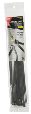 Gardner Bender 11 in. L Black Self-Cutting Cable Tie 20 pk