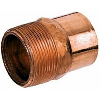 Nibco 1/2 in. Threaded  T X 1/2 in. D MPT  Wrought Copper Adapter (Pack of 50).