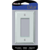 Amerelle Clear 1 gang Acrylic Decorator Wall Plate 1 pk