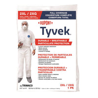 Dupont Tyvek Tyvek Coverall with Hood and Boots White XXL 1 pk