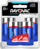 Rayovac High Energy D Alkaline Batteries 4 pk Carded