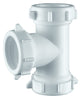 PlumbCraft 1-1/2 in. D Plastic 3-Way Coupling Tee