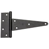 National Hardware 8 in. L Black Extra Heavy Duty T-Hinge 2 pk