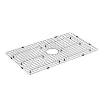 Stainless center drain grid