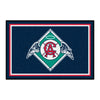 MLB - Los Angeles Angels Retro Collection 4ft. x 6ft. Plush Area Rug - (1966 California Angels)