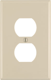 Leviton Midway Ivory 1 gang Nylon Duplex Outlet Wall Plate 1 pk (Pack of 20)