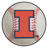 University of Illinois Baseball Rug - 27in. Diameter