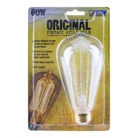 FEIT Electric The Original 60 watts ST19 Vintage Incandescent Bulb E26 (Medium) Soft White 1 pk