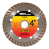 Forney Turbo 4 in. D X 5/8 in. Tile Cutting Diamond Continuous Rim Circular Saw Blade 1 pc