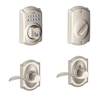 Schlage Satin Nickel Metal Electronic Keypad Entry Lock