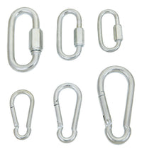 Home Plus Zinc-Plated Steel Snap Hook And Quick Link Set (Pack of 12)