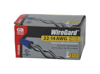 Gardner Bender WireGard 22-16 Ga. Copper Wire Wire Connector Blue 100 pk