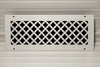 Steelcrest Designer 18 X 6 Wall /Ceiling White Supply Vent Cover, With Air-Volume Damper & Face Mounting Screw Holes