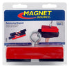 Master Magnetics 5 in. 150 lb. Pull 3.4 MGOe Red Ceramic Retrieving Magnet