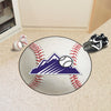 MLB - Colorado Rockies Mountains Baseball Rug - 27in. Diameter