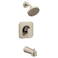 Brushed nickel Posi-Temp(R) tub/shower