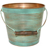 Robert Allen 9 in. H X 10 in. W Metal Planter Copper