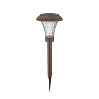 Living Accents Matte Bronze Solar Powered LED Pathway Light 8 pk