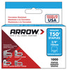 Arrow T50 3/8 in. W X 3/8 in. L 18 Ga. Flat Crown Heavy Duty Staples 1000 pk