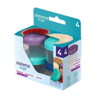 Sistema Polypropylene Clear Round Dishwasher Safe BPA Free Dressing Container 1.18 oz. (Pack of 12)