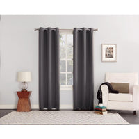 Sun Zero Norwich Gray Blackout Curtains 80 in. W x 84 in. L (Pack of 2)