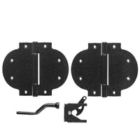 National Hardware Arched 5-11/32 in. L Black Steel Gate Hardware Kit 1 pk