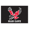 Eastern Washington University Black  Man Cave Rug - 19in. x 30in.