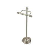 BRUSHED NICKEL FREESTANDING PAPER HOLDER