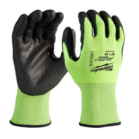 Milwaukee Men's Dipped Gloves Black/Yellow XL 1 pair