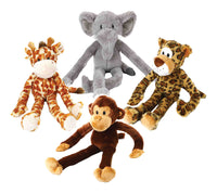 Multipet Assorted Plush Swingin Safari Dog Toy Extra Large