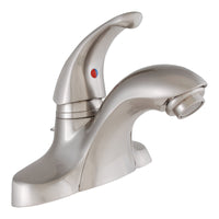 LDR Exquisite Brushed Nickel Bathroom Faucet 4 in.