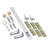 National Hardware White Steel Folding Door Hardware Set 1 pk