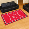 University of Nebraska 5ft. x 8 ft. Plush Area Rug