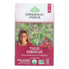 Organic India - Tulsi Hibiscus - Case of 6 - 18 CT