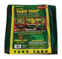 Gosport 8.2 ft. W X 8.2 ft. L Heavy Duty Polyethylene Drawstring Yard Tarp Green