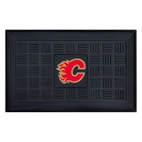 NHL - Calgary Flames Heavy Duty Door Mat - 19.5in. x 31in.