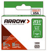 Arrow Fastener JT21 7/16 in. W x 5/16 in. L 23 Ga. Wide Crown Light Duty Staples 1000 pk (Pack of 5)