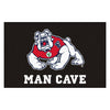 Fresno State Black Man Cave Rug - 19in. x 30in.