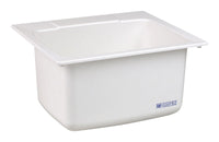 Mustee 25 in. W X 22 in. D Self-Rimming Composite Utility Sink