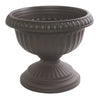 Bloem Grecian Urn 10.5 in. H x 12 in. Dia. Plastic Flower Pot Charcoal (Pack of 12)