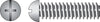 Hillman No. 8-32 X 1/4 in. L Combination Round Head Zinc-Plated Steel Machine Screws 100 pk