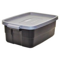 Rubbermaid Roughneck 8.7 in. H X 15.9 in. W X 23.875 in. D Stackable Storage Box (Pack of 6)