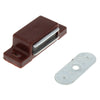 Ultra Hardware Semi-Gloss Brown Plastic Magnetic Latch