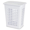 Sterilite White Plastic Laundry Hamper (Pack of 4)