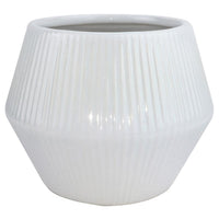 Trendspot Rena 8 in. D Ceramic Planter White (Pack of 2)